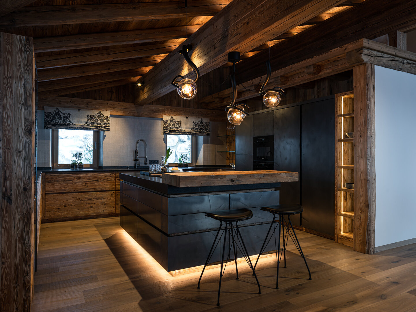 chalet, kitchen, alpine, austrian