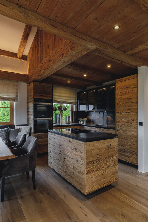 chalet, interior, kitchen