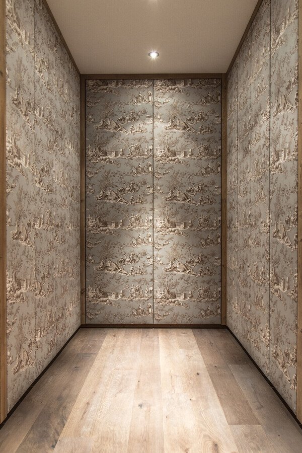 dressing room, wallcovering